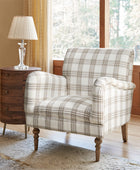 Sadie Upholstered Armchair with End Table,2-Piece Living Room Sets