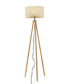Easyshift™ Tripod Floor Lamp with Rattan Shade