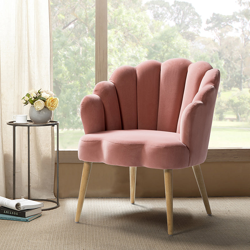 Scallop accent chair hot sale