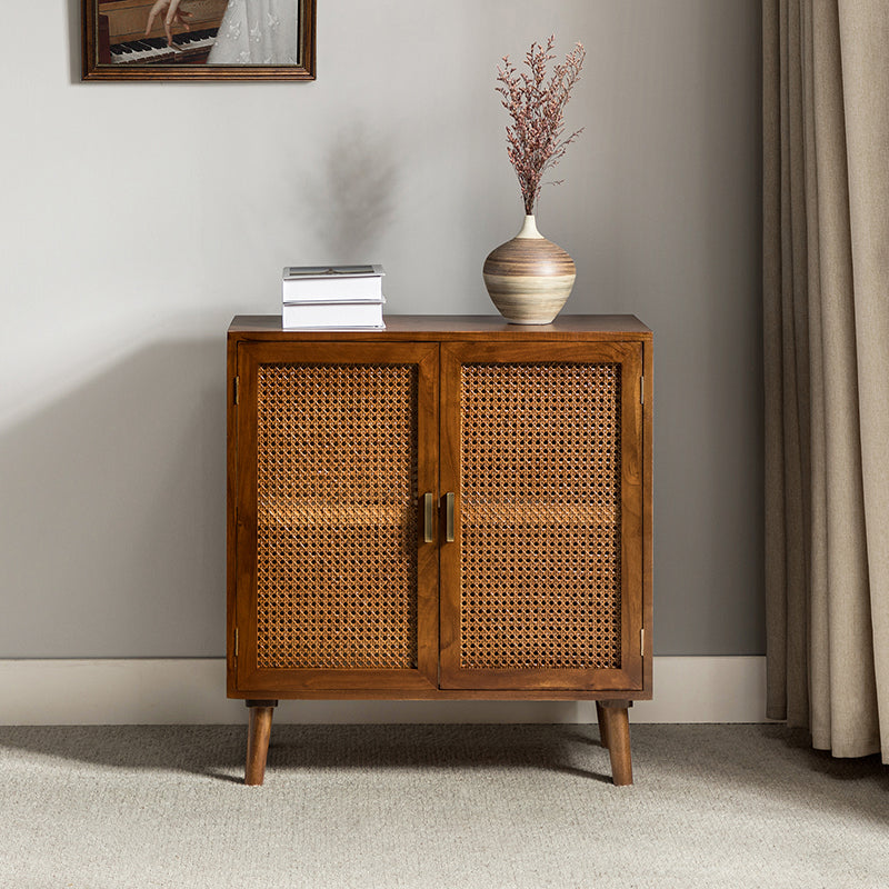 Chiusi 2 Door Cane Accent Cabinet Hulala Home
