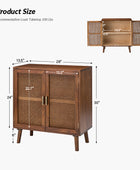 Chiusi 2-Door Cane Accent Cabinet