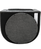 Pablo Modern Swivel Barrel Chair with Upholstered Fabric & Metal Base