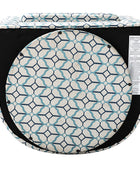 Pablo Modern Swivel Barrel Chair with Upholstered Fabric & Metal Base