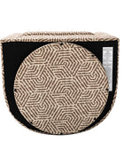 Pablo Modern Swivel Barrel Chair with Upholstered Fabric & Metal Base