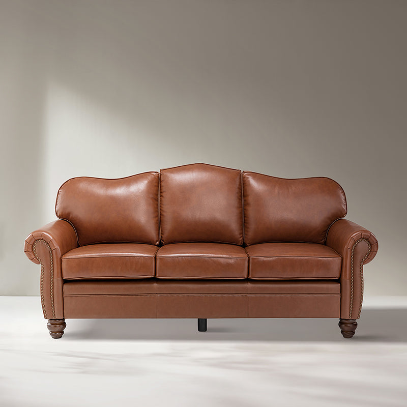 Flavio 81" Genuine Leather Sofa