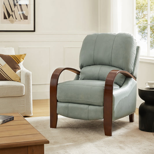 Melisa Genuine Leather Manual Recliner