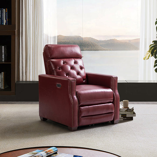 Carlota 31.5" Wide Genuine Leather Power Recliner