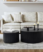 Rold Modern Minimalist Storage Coffee Table Set (Set of 2)