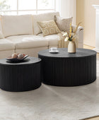 Rold Modern Minimalist Storage Coffee Table Set (Set of 2)