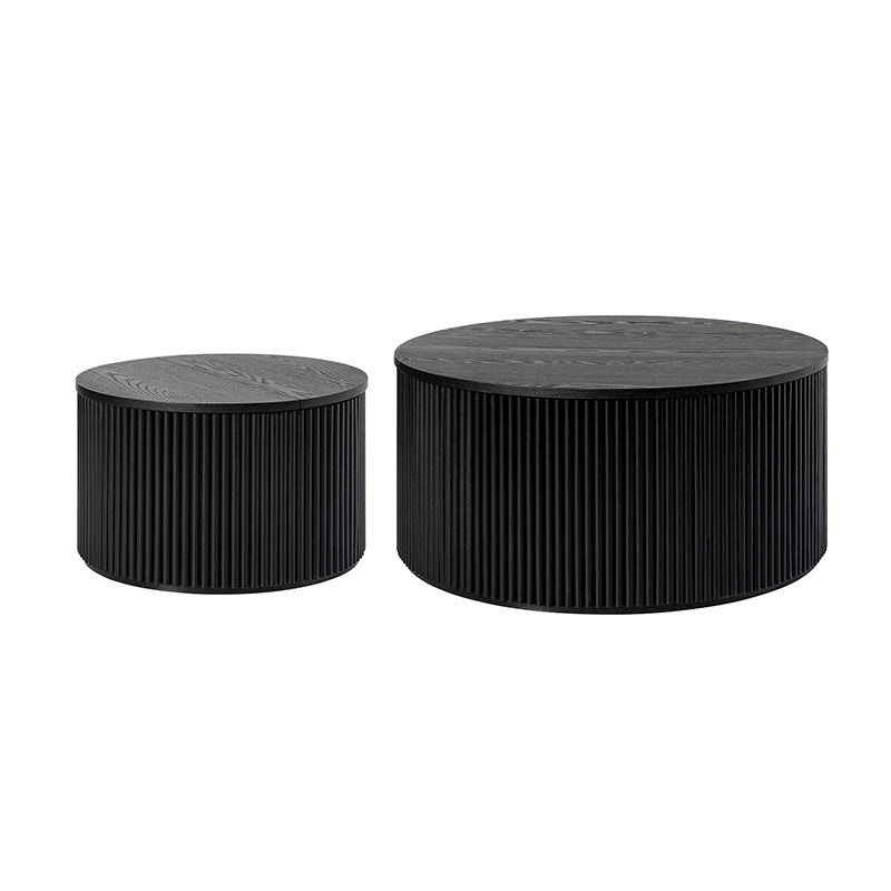 Rold Modern Minimalist Storage Coffee Table Set (Set of 2)