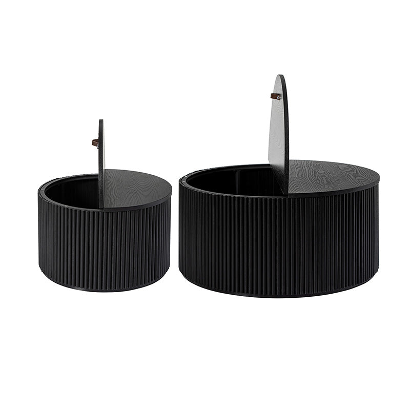 Rold Modern Minimalist Storage Coffee Table Set (Set of 2)