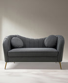 Emilio Contemporary Tufted Back Elegant and Comfortable Loveseat