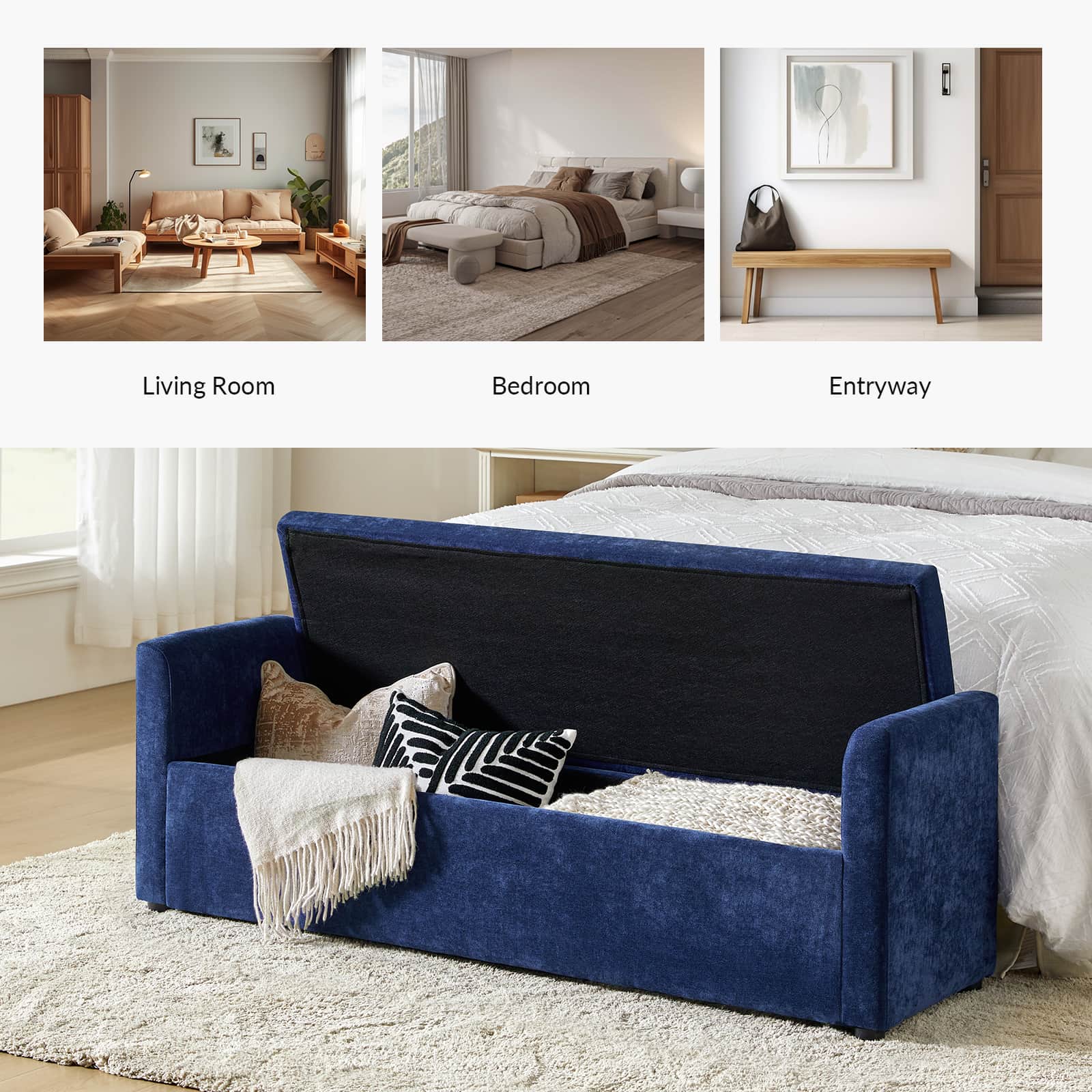 End of bed couch bench online