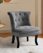 Elegantly Curved Jonnie Tufted Vanity Stool