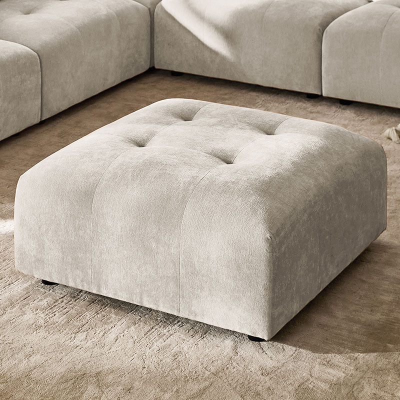 Memosa Deep-Seat Modular Sectional Sofa with Memory Foam Cushions in Beige – Modern Living Room Furniture