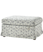 Miles Slipcovered Armchair with Ottoman