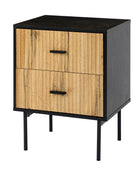Nahuel Modern Nightstand With Two Drawers(Optional Types)