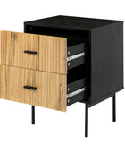 Nahuel Modern Nightstand With Two Drawers(Optional Types)