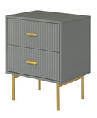 Nahuel Modern Nightstand With Two Drawers(Optional Types)