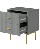 Nahuel Modern Nightstand With Two Drawers(Optional Types)