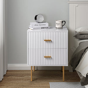 Nahuel Modern Nightstand With Two Drawers