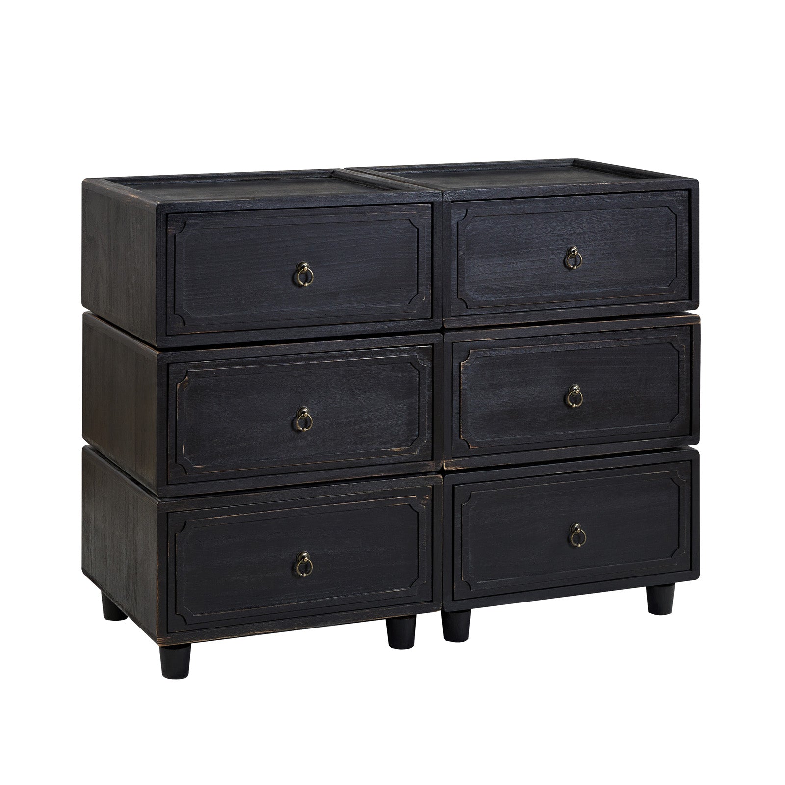 Peggie Transitional Farmhouse Combination Nightstand(Multiple Unit Options)