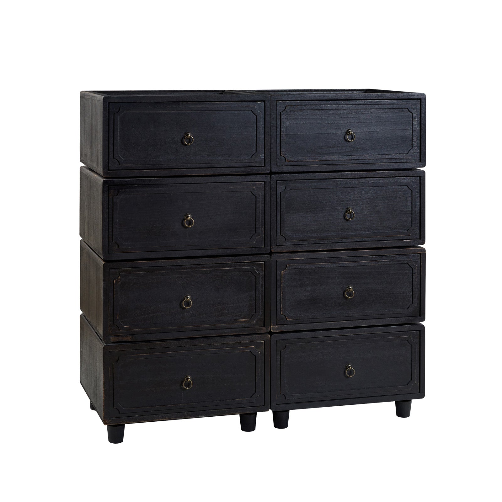 Peggie Transitional Farmhouse Combination Nightstand(Multiple Unit Options)