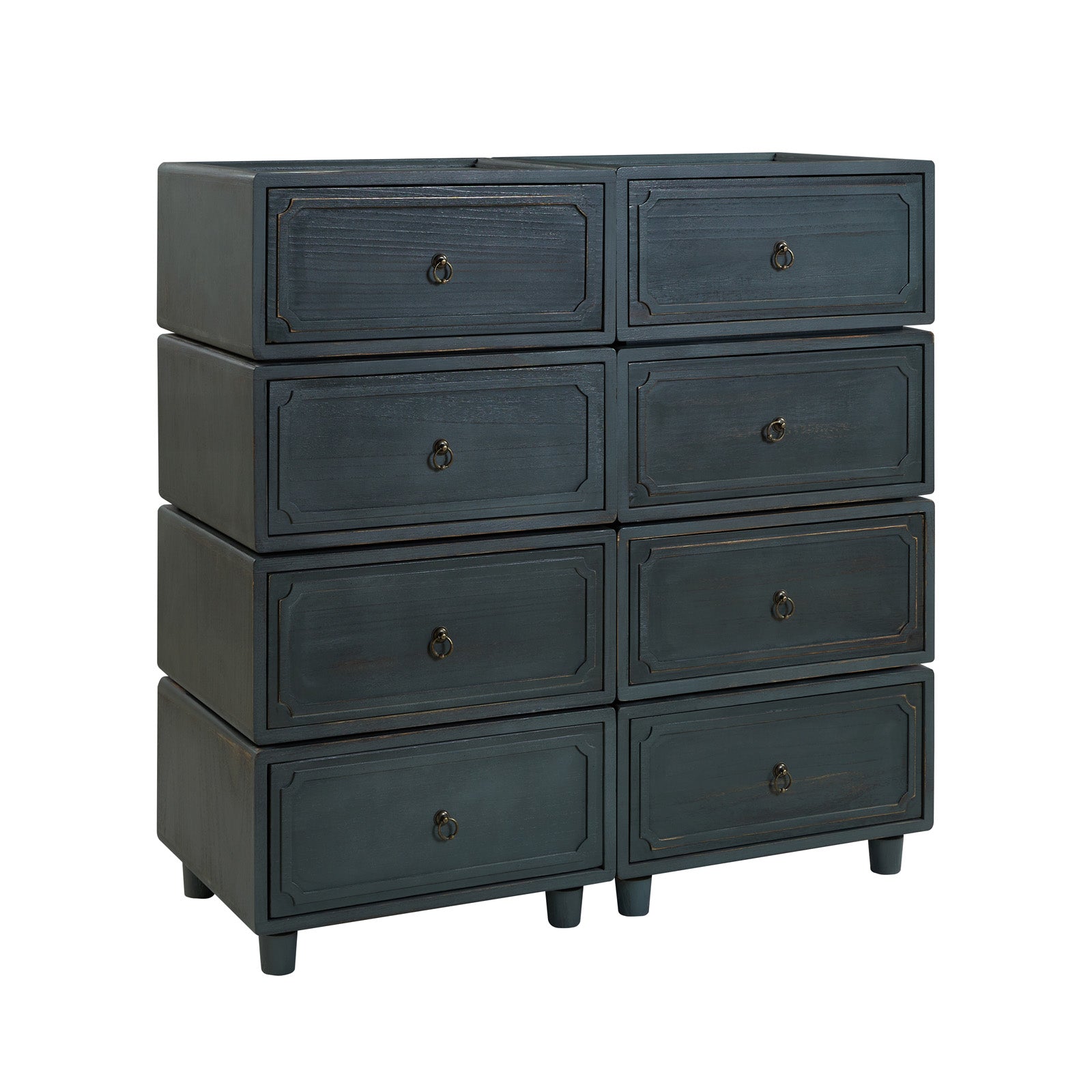 Peggie Transitional Farmhouse Combination Nightstand(Multiple Unit Options)