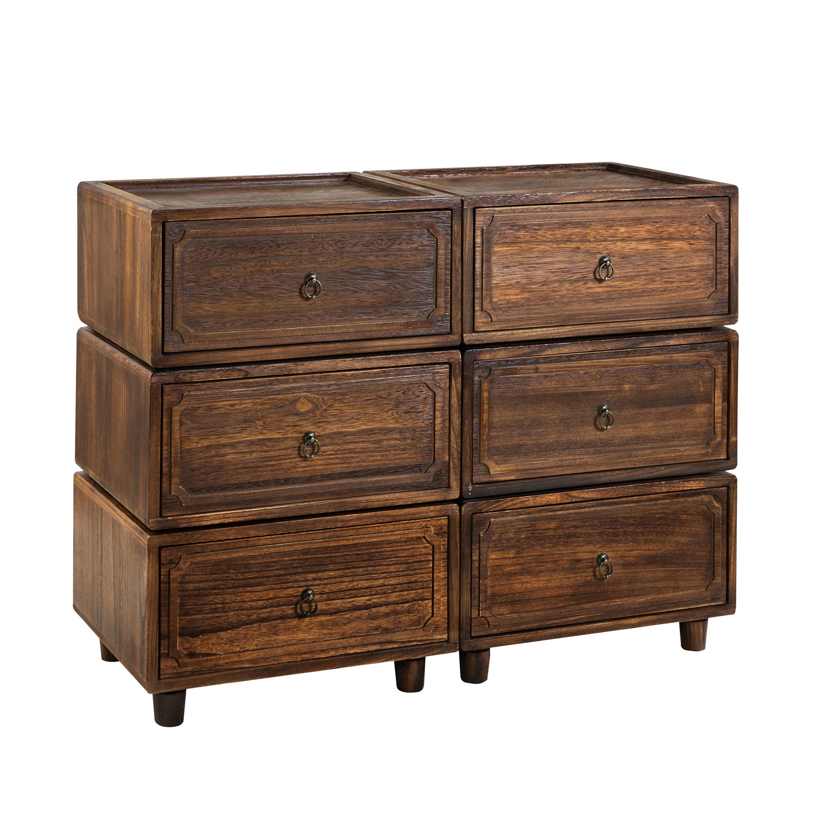 Peggie Transitional Farmhouse Combination Nightstand(Multiple Unit Options)