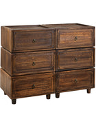 Peggie Transitional Farmhouse Combination Nightstand(Multiple Unit Options)