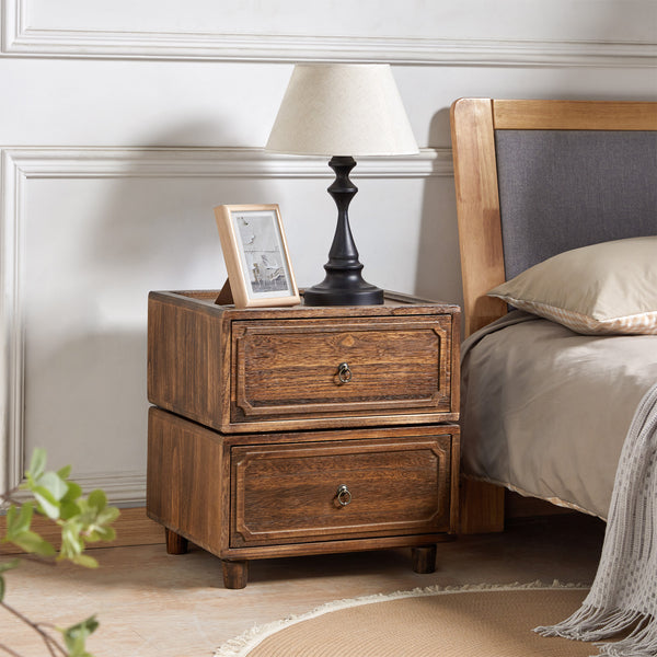 Peggie Transitional Farmhouse Combination Nightstand(Multiple Unit Options)