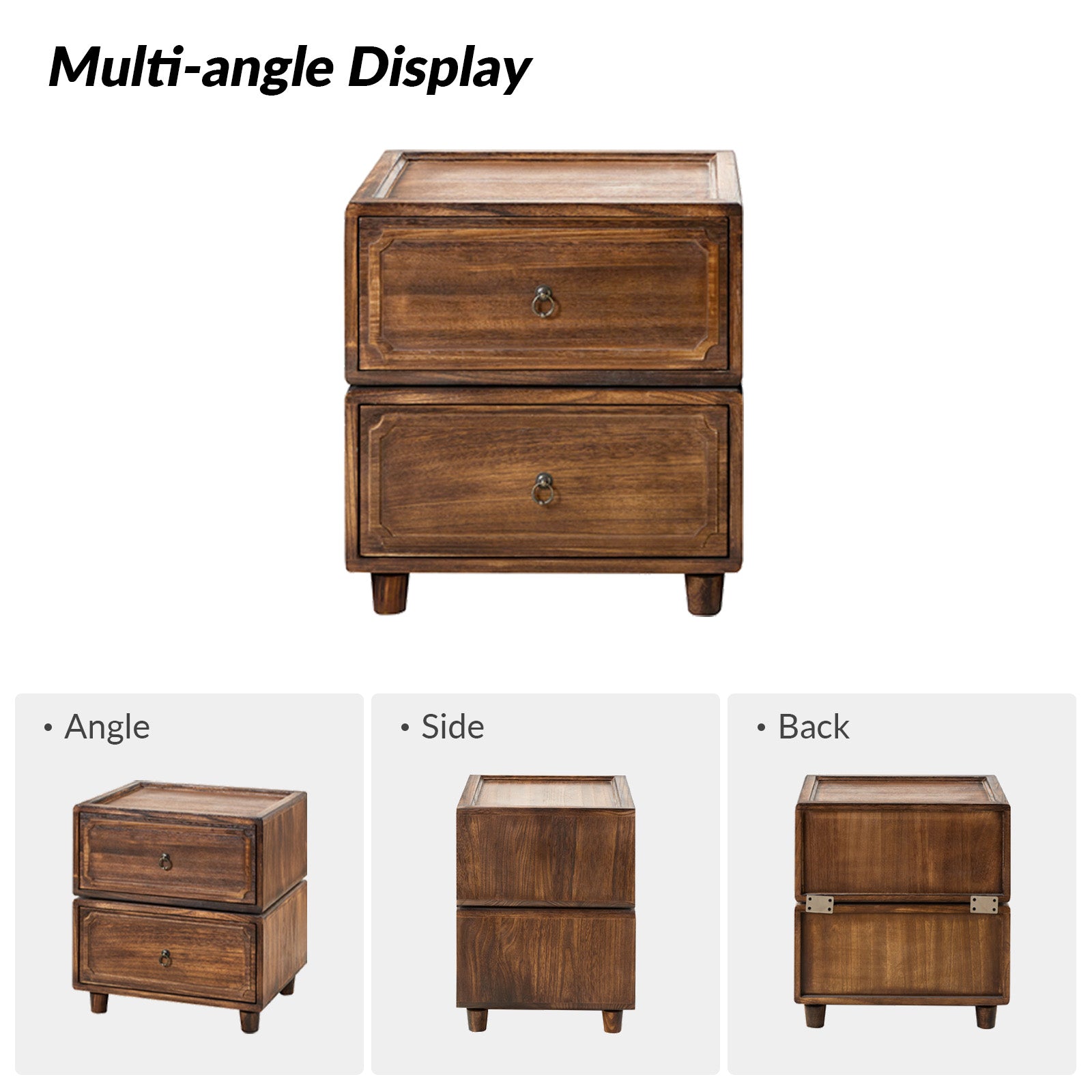 Peggie Transitional Farmhouse Combination Nightstand(Multiple Unit Options)