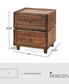 Peggie Transitional Farmhouse Combination Nightstand(Multiple Unit Options)