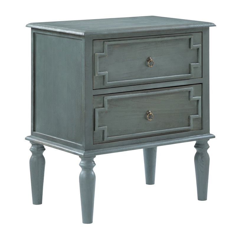 Joah 28"Tall Farmhouse 2-Drawer Nightstand with Built-in Charging