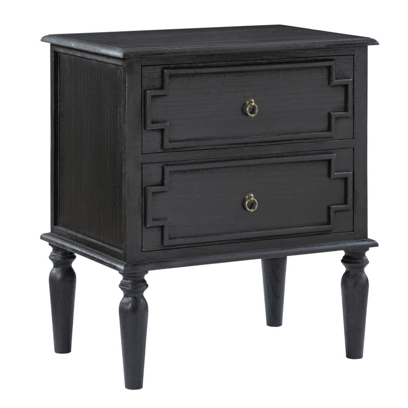 Joah 28"Tall Farmhouse 2-Drawer Nightstand with Built-in Charging