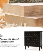 Galatea 3-Drawer Rustic Nightstand with Charging Station(Optional Types)