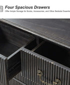 Galatea 3-Drawer Rustic Nightstand with Charging Station(Optional Types)