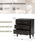 Galatea 3-Drawer Rustic Nightstand with Charging Station(Optional Types)