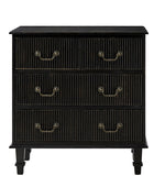 Galatea 3-Drawer Rustic Nightstand with Charging Station(Optional Types)