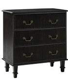 Galatea 3-Drawer Rustic Nightstand with Charging Station(Optional Types)