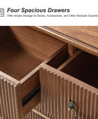 Galatea 3-Drawer Rustic Nightstand with Charging Station(Optional Types)