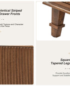 Galatea 3-Drawer Rustic Nightstand with Charging Station(Optional Types)