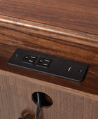 Galatea 3-Drawer Rustic Nightstand with Charging Station(Optional Types)