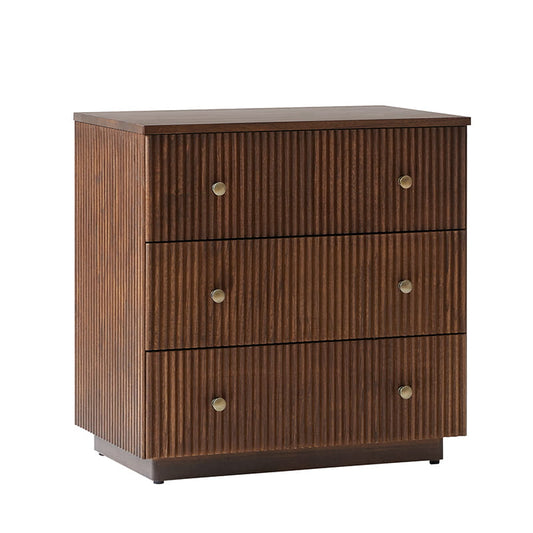 Camille Solid Wood End Table with Drawers