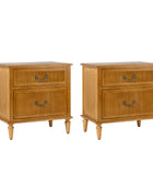 Farmhouse Solid Wood Nightstand (Optional Types)