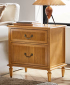 Farmhouse Solid Wood Nightstand (Optional Types)