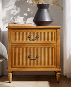 Farmhouse Solid Wood Nightstand (Optional Types)