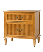 Farmhouse Solid Wood Nightstand (Optional Types)