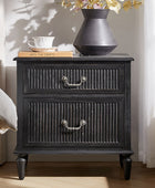 Farmhouse Solid Wood Nightstand (Optional Types)