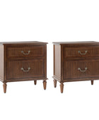 Farmhouse Solid Wood Nightstand (Optional Types)